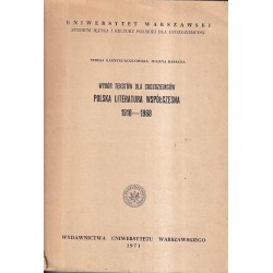 WYBÓR TEKSTÓW DLA CUDZOZIEMCÓW 1918-1968 - 1