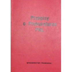 PRZEPISY O PROKURATURZE PRL STAN PRAWNY 1980 - 1