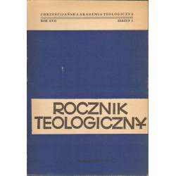ROCZNIK TEOLOGICZNY CHAT 1975 ZESZYT 1 - 1