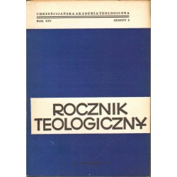ROCZNIK TEOLOGICZNY CHAT 1972 ZESZYT 2 - 1