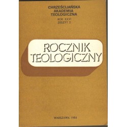 ROCZNIK TEOLOGICZNY CHAT 1984 ZESZYT 2 - 1
