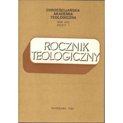 ROCZNIK TEOLOGICZNY CHAT 1980 ZESZYT 1 - 1