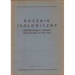 ROCZNIK TEOLOGICZNY CHAT NA ROK 1960 - 1
