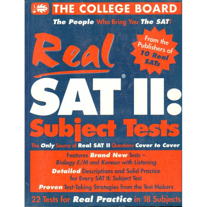 REAL SAT II: SUBJECT TESTS - 1