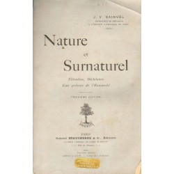 NATURE ET SURNATUREL - J. -V. BAINVEL 1905 - 1