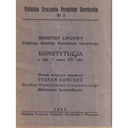 MANIFEST LIPCOWY POLSKIEGO KOMITETU.. 1945 BANCERZ - 1