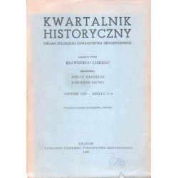 KWARTALNIK HISTORYCZNY R. LIII ZESZYT 3-4 1946 - 1
