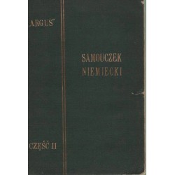 SAMOUCZEK NIEMIECKI CZĘŚĆ II ARGUS - GOLDMAN 1916 - 1