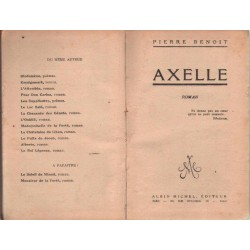 AXELLE ROMAN - PIERRE BENOIT 1928 - 1