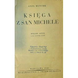 KSIĘGA Z SAN MICHELE - AXEL MUNTHE (1938) - Unikat Antykwariat i Księgarnia