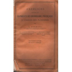 EXERCICES DE GRAMMAIRE FRANCAISE - GOEMANS (1935) - Unikat Antykwariat i Księgarnia