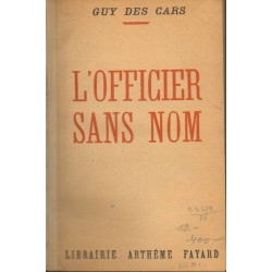 L'OFFICIER SANS NOM - GUY DES CARS 1941 - Unikat Antykwariat i Księgarnia