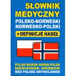 SŁOWNIK MEDYCZNY POLSKO-NORWESKI + DEFINICJE HASEŁ - Unikat Antykwariat i Księgarnia