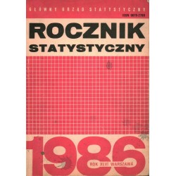 ROCZNIK STATYSTYCZNY 1986 - Unikat Antykwariat i Księgarnia