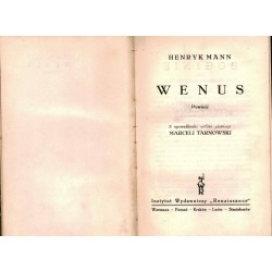 WENUS - HENRYK MANN - Unikat Antykwariat i Księgarnia
