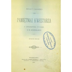 PAMIĘTNIKI KWESTARZA - IGNACY CHODŹKO (1901) - Unikat Antykwariat i Księgarnia