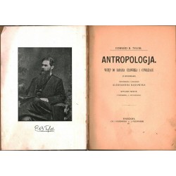 ANTROPOLOGJA - EDWARD BURNETT TYLOR - 1911 - Unikat Antykwariat i Księgarnia