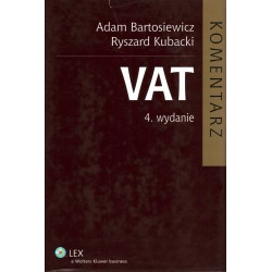 VAT. KOMENTARZ - ADAM BARTOSIEWICZ RYSZARD KUBACKI - Unikat Antykwariat i Księgarnia