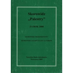 SKOROWIDZ PALESTRY ZA ROK 2008 - Unikat Antykwariat i Księgarnia