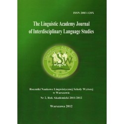 LINGUISTIC ACADEMY JOURNAL OF INTERDISCIPLINARY 2 - Unikat Antykwariat i Księgarnia