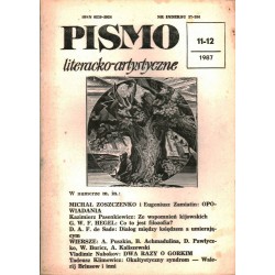 PISMO 11-12 1987 NABOKOV ZAMIATIN ZOSZCZENKO - Unikat Antykwariat i Księgarnia