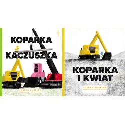 Koparka i kwiat + Koparka i kaczuszka - Kuefler - Unikat Antykwariat i Księgarnia