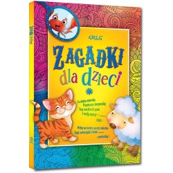 Zagadki dla dzieci *kolorowe ilustracje, kreda, duża czcionka* - Grzegorz Strzeboński - Unikat Antykwariat i Księgarnia