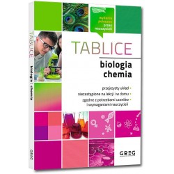 Tablice: biologia + chemia - Agnieszka Jakubowska, Joanna Fuerst, Iwona Król - Unikat Antykwariat i Księgarnia