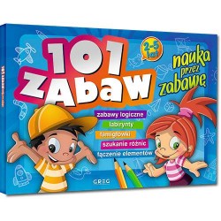 101 zabaw - nauka przez zabawę *kolorowe ilustracje* - Ewa Sajek - Unikat Antykwariat i Księgarnia