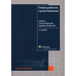 FINANSE PUBLICZNE I PRAWO FINANSOWE - KOSIKOWSKI - Unikat Antykwariat i Księgarnia