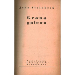 GRONA GNIEWU - JOHN STEINBECK - WYD. 1 1956 - Unikat Antykwariat i Księgarnia