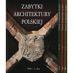 ZABYTKI ARCHITEKTURY POLSKIEJ - KOMPLET 4 TOMY - Unikat Antykwariat i Księgarnia