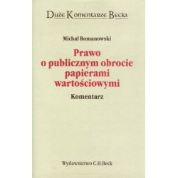 PRAWO O PUBLICZNYM OBROCIE PAPIERAMI WARTOŚCIOWYMI - Unikat Antykwariat i Księgarnia