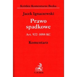 PRAWO SPADKOWE ART. 922-1088 KC - IGNACZEWSKI - Unikat Antykwariat i Księgarnia