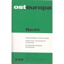 OSTEUROPA - RECHT - 2/95 - Unikat Antykwariat i Księgarnia