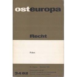 OSTEUROPA - RECHT - 3/4/82 - Unikat Antykwariat i Księgarnia