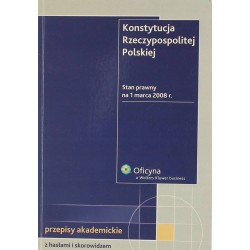 KONSTYTUCJA RZECZYPOSPOLITEJ POLSKIEJ - Unikat Antykwariat i Księgarnia