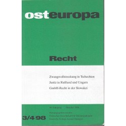 OSTEUROPA - RECHT - 1/95 - Unikat Antykwariat i Księgarnia