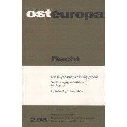 OSTEUROPA - RECHT - 2/93 - Unikat Antykwariat i Księgarnia