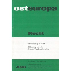 OSTEUROPA - RECHT - 4/96 - Unikat Antykwariat i Księgarnia