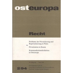 OSTEUROPA - RECHT - 2/94 - Unikat Antykwariat i Księgarnia