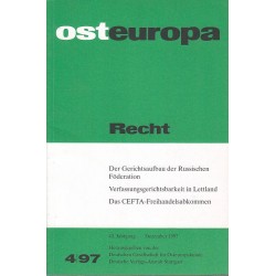 OSTEUROPA - RECHT - 4/97 - Unikat Antykwariat i Księgarnia