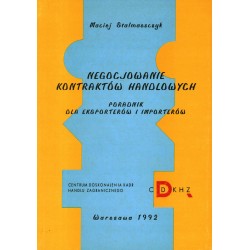 NEGOCJOWANIE KONTRAKTÓW HANDLOWYCH M. STALMASZCZYK - Unikat Antykwariat i Księgarnia