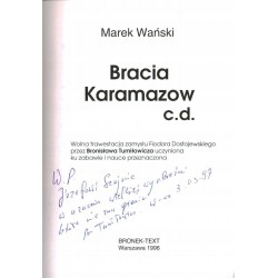 BRACIA KARAMAZOW C.D. - TUMIŁOWICZ + AUTOGRAF - Unikat Antykwariat i Księgarnia
