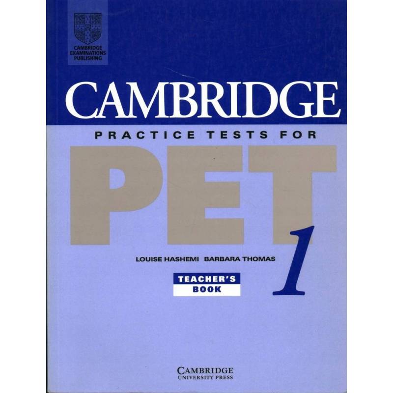 CAMBRIDGE PRACTICE TESTS FOR PET 1 TEACHER'S BOOK - Unikat Antykwariat i Księgarnia