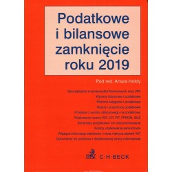 PODATKOWE I BILANSOWE ZAMKNIĘCIE ROKU 2019 HOŁDA - Unikat Antykwariat i Księgarnia