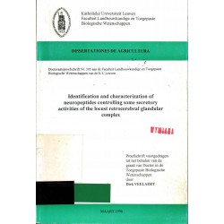 IDENTIFICATION OF NEUROPEPTIDES CONTROLLING SOME - Unikat Antykwariat i Księgarnia