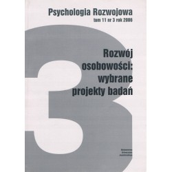 PSYCHOLOGIA ROZWOJOWA TOM 11 NR 3/2006 - 1