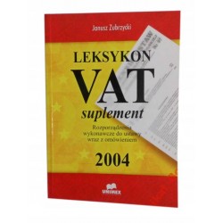 LEKSYKON VAT SUPLEMENT - ZUBRZYCKI .UNIKAT BOOKS* - 1