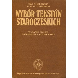 WYBÓR TEKSTÓW STAROCZESKICH - E. I J. SIATKOWSCY* - 1
